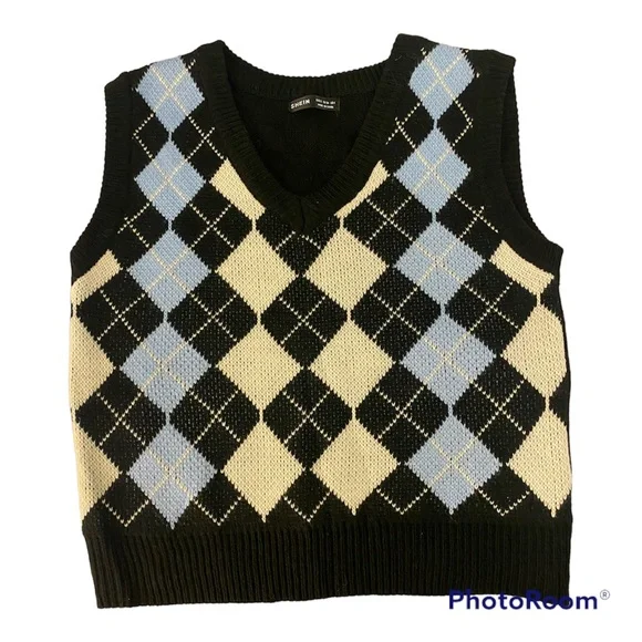 SHEIN Sweaters Argyle Sweater Vest Poshmark
